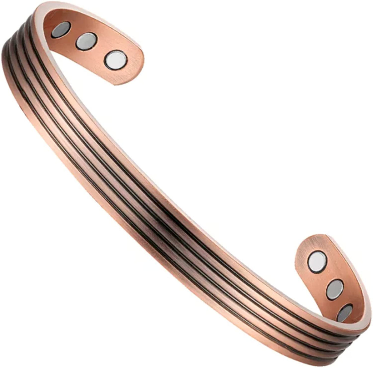Banded copper bracelet