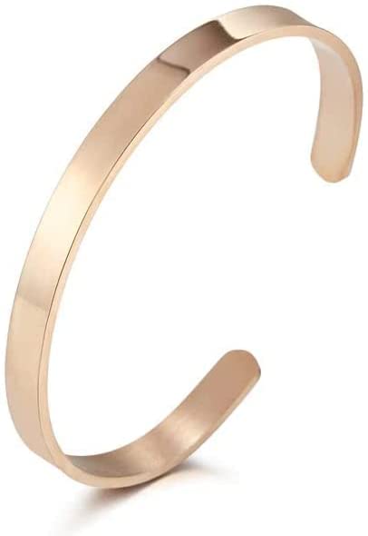 My Copper Pure Stainless Steel Bracelet - Solid Stainless Steel Cuff Bangle