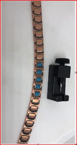 My Copper, Copper Magnetic Link Bracelet Turquoise Style with Free Link Removal Tool