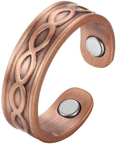 Jecanori Magnetic Copper Anklet Bracelets for Women,Adjustable Copper