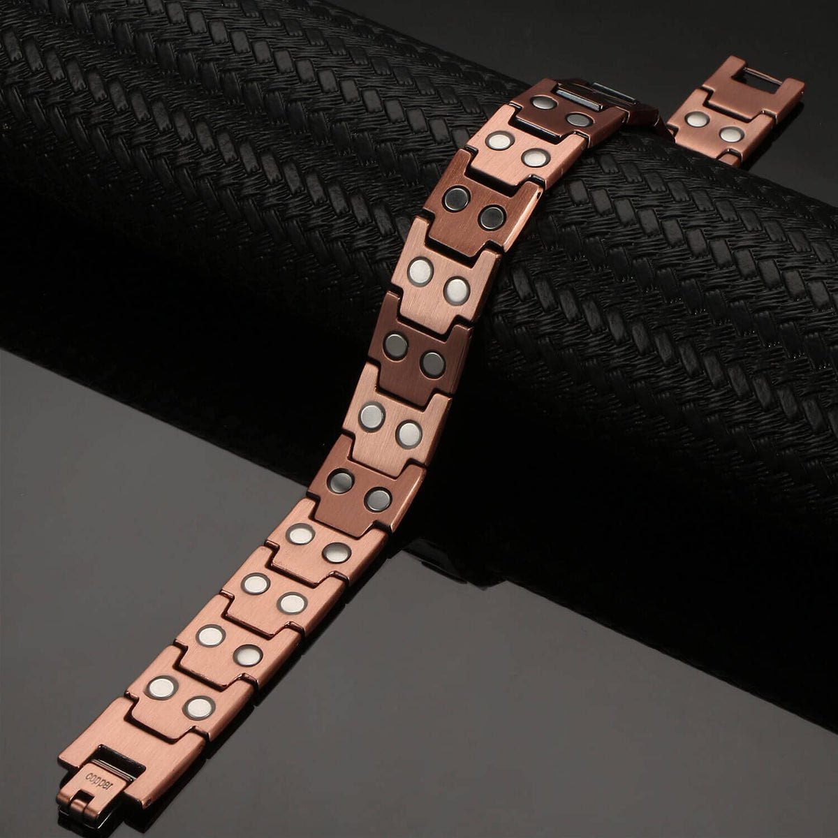 My Copper Pure Copper Magnetic Therapy Link Bracelet, professional Design, Hypoallergenic With Free Link Removal Tool