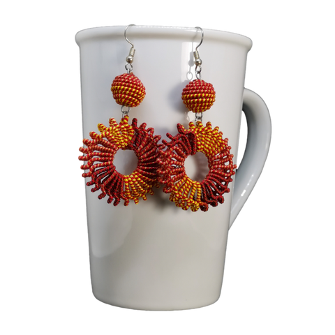 fall-color-wired-rope-earrings-with-one-ball-spiral-spanish-design.jpg