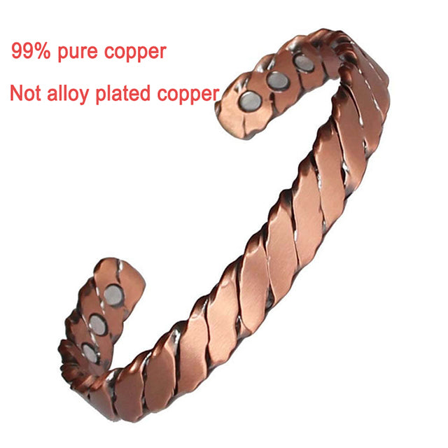 Pure Copper Magnetic Bracelet Bohemian Design (Rogue and Biker Style)