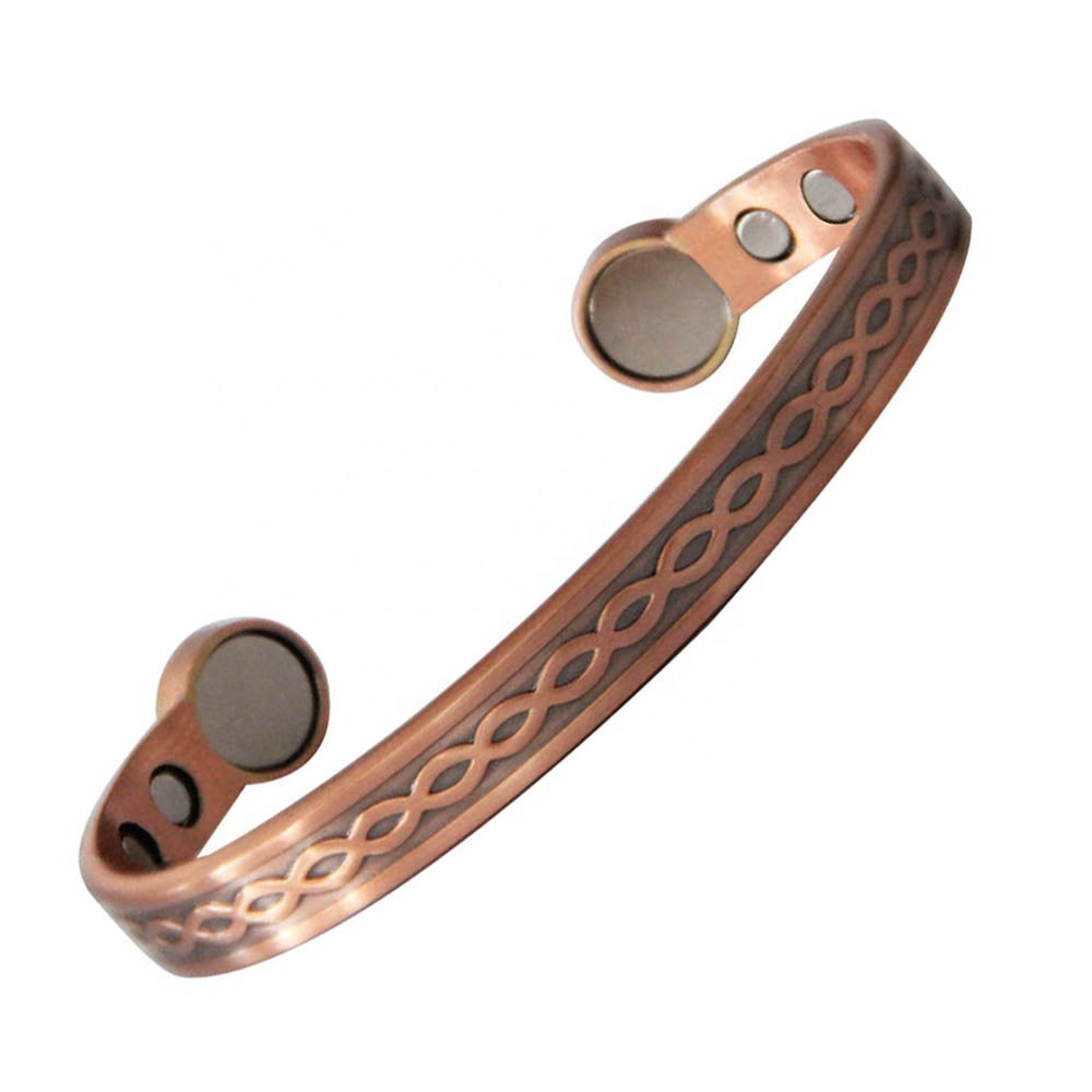 Viking Chain Design Pure Copper Magnetic Bracelet With Large Magnets