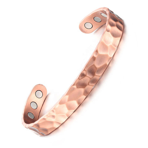 My Copper - Copper Smith Hammered Design - Pure Copper Magnetic Bracelet